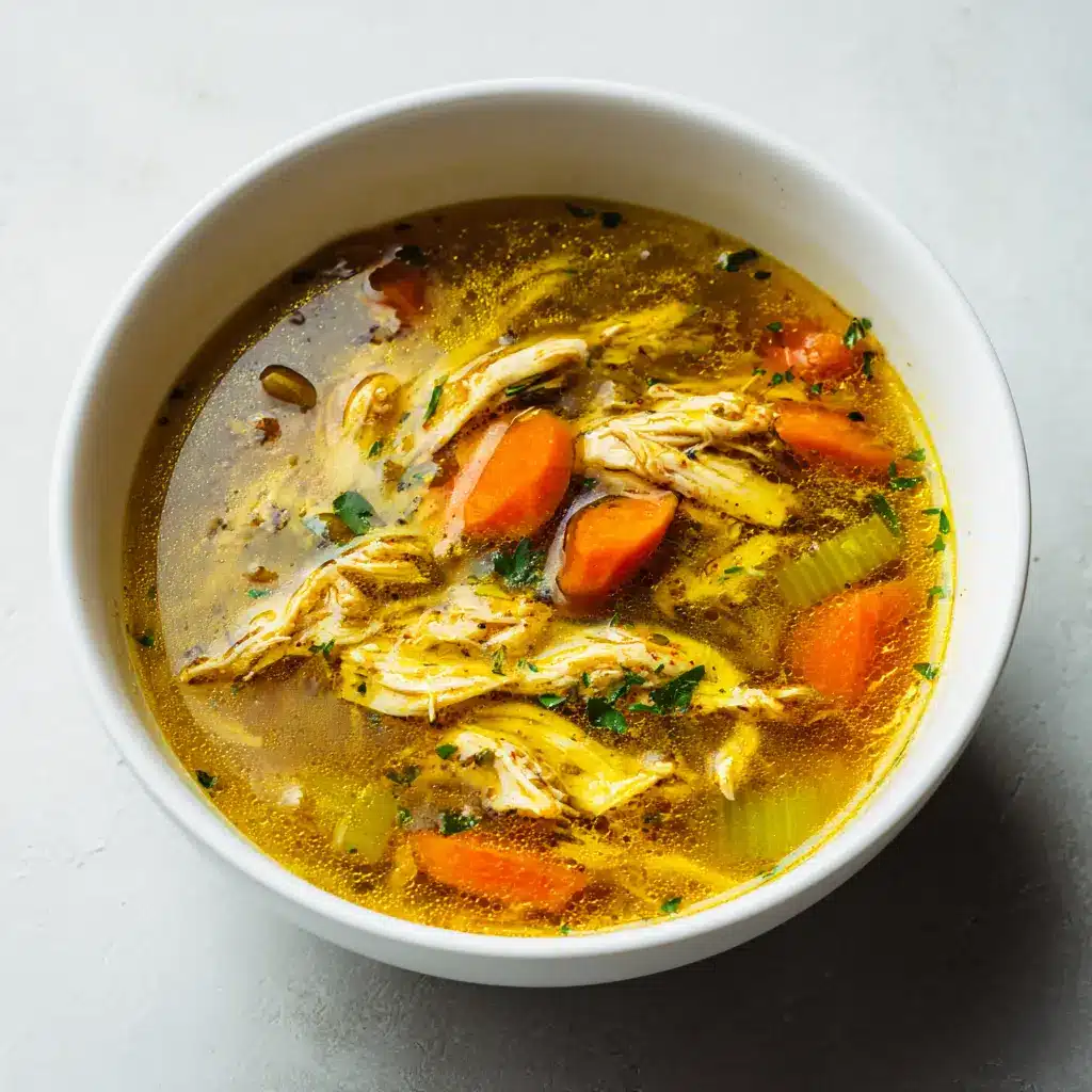 Golden Comfort: Turmeric Chicken Soup with Immunity Benefits